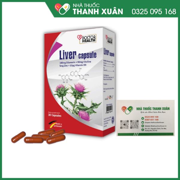 Liver Capsule - DoctorHealth hỗ trợ bảo vệ gan, tăng cường chức năng gan